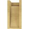 Ekena Millwork 6"W x 6"D x 12"H Wide Del Monte Rough Cedar Woodgrain TimberThane Corbel, Primed Tan CORUR06X06X12DELRCPR - alternate 6